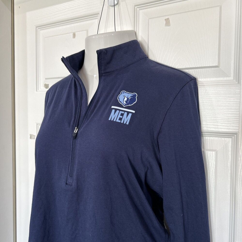 Under Armour Memphis Grizzlies NBA Womens XL Heat Gear 1/2 Zip Pullover Shirt